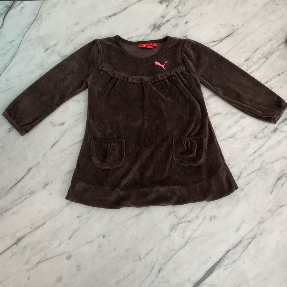 Puma Cotton Velvet Bubble Hem Dress